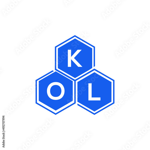 KOL letter logo design on White background. KOL creative initials letter logo concept. KOL letter design. 
