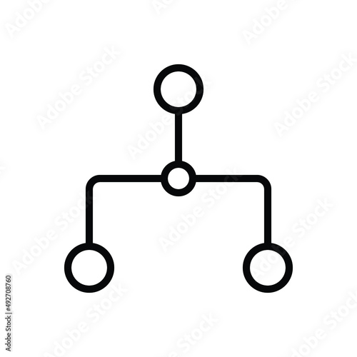 Black line icon for conditional
