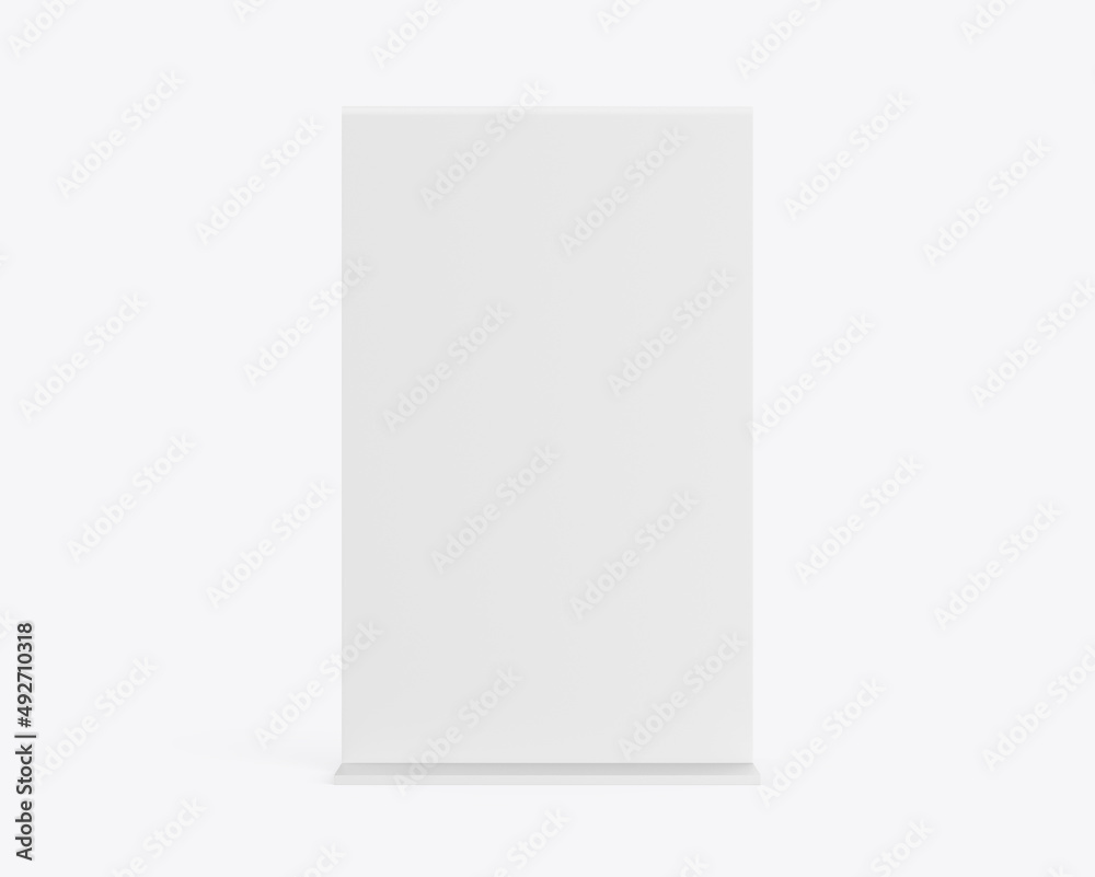Plastic and acrylic table talker, promotional upright menu table tent sign holder, table menu card display stand picture frame for mock up and template design. 3d render illustration. Plastic and acrylic table talker, promotional upright menu table tent sign holder, table menu card display stand picture frame for mock up and template design. 3d render illustration.