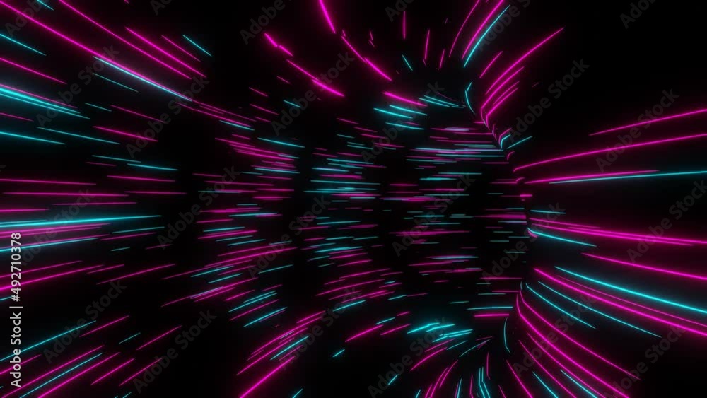 Purple blue line motion energy loop video background