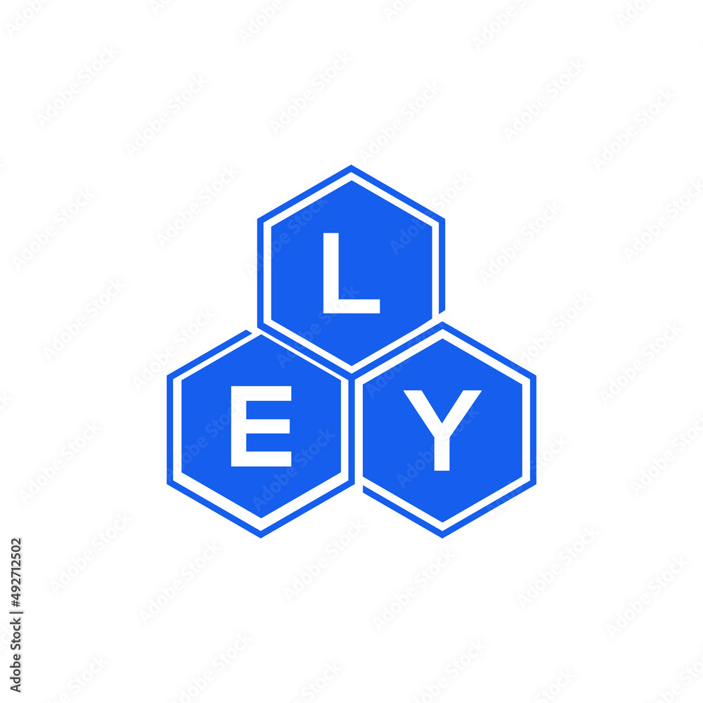 LEY letter logo design on White background. LEY creative initials letter logo concept. LEY letter design. 
