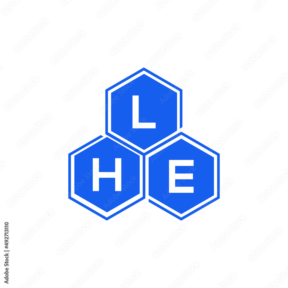 LHE letter logo design on White background. LHE creative initials letter logo concept. LHE letter design. 