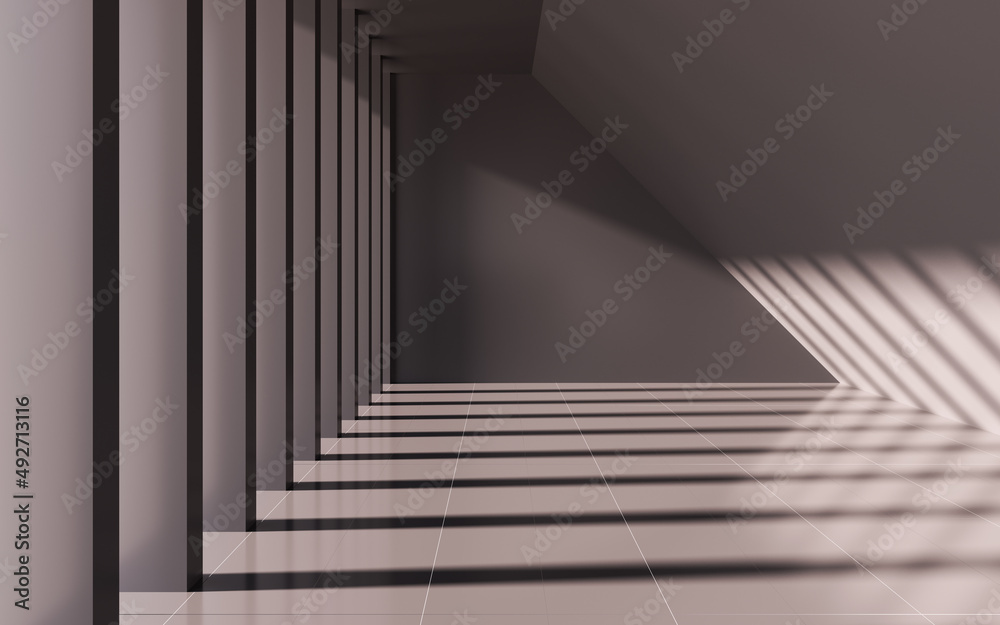 Gray empty room, 3d rendering. Gray empty room, 3d rendering.