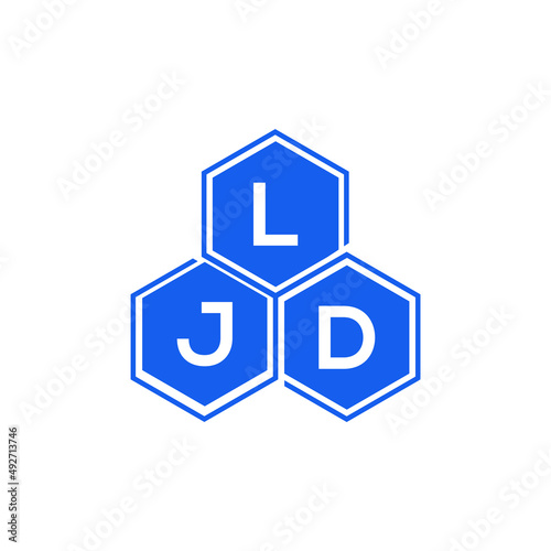 LJD letter logo design on White background. LJD creative initials letter logo concept. LJD letter design. 