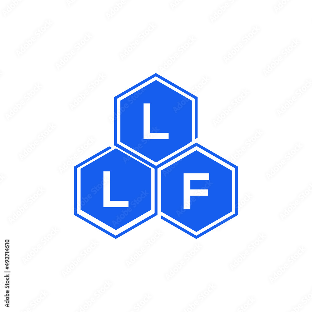 LLF letter logo design on White background. LLF creative initials letter logo concept. LLF letter design. 