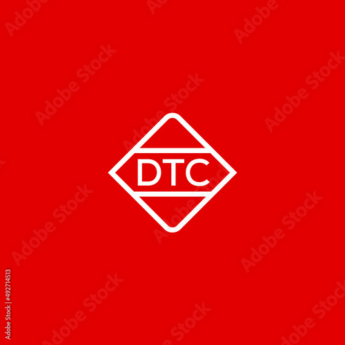 DTC letter design for logo and icon.vector illustration. photo