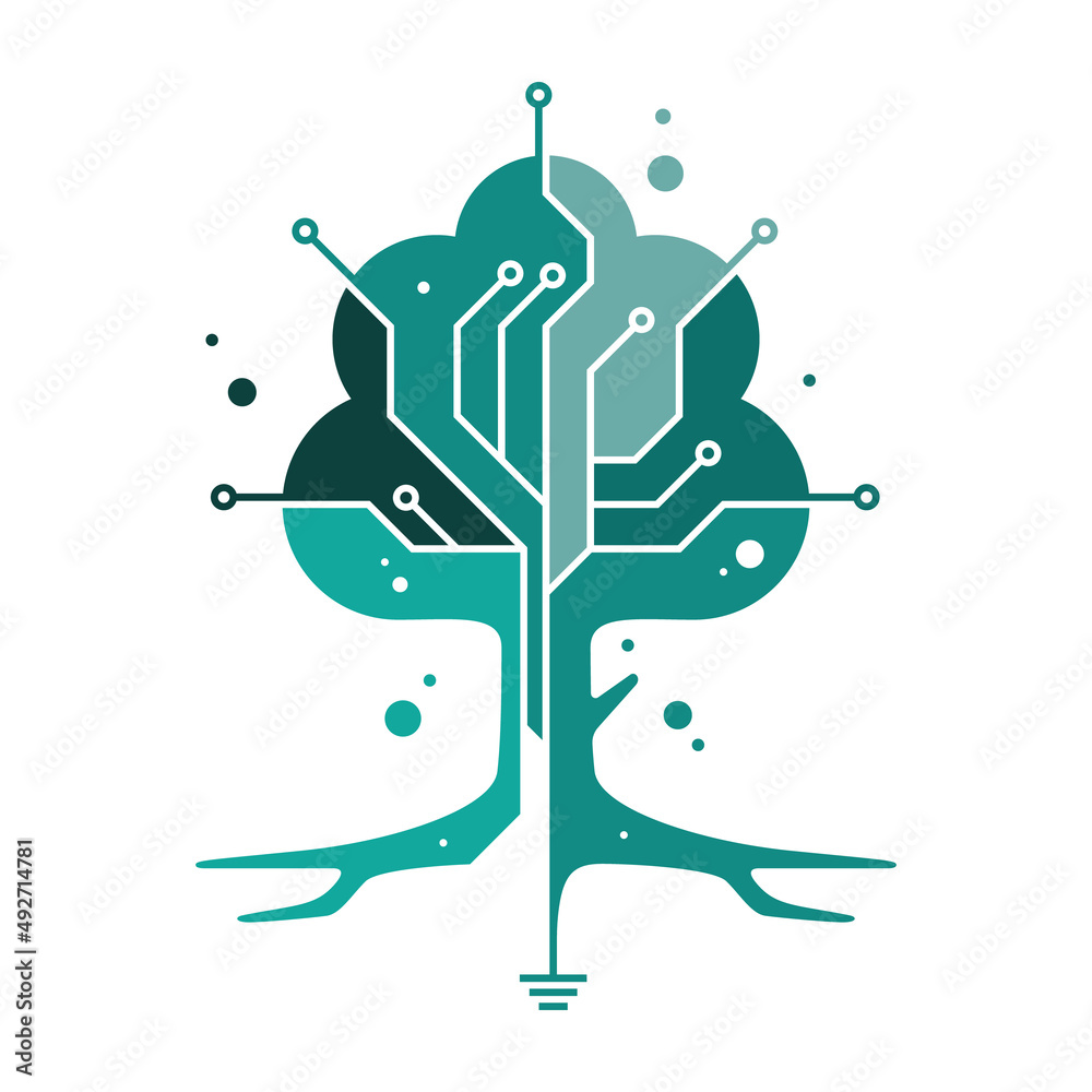Circuit tree design. This can be used in companies such as innovative electronic device manufacturers or companies that works with technological or networking related things.