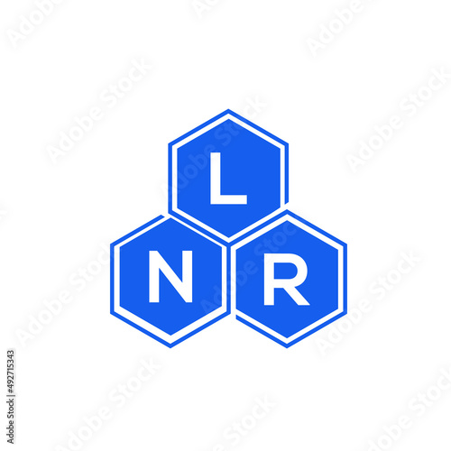 LNR letter logo design on White background. LNR creative initials letter logo concept. LNR letter design. 