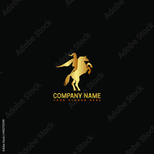 Horse logo vector 