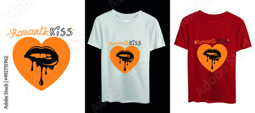 romantic couple tshirt design