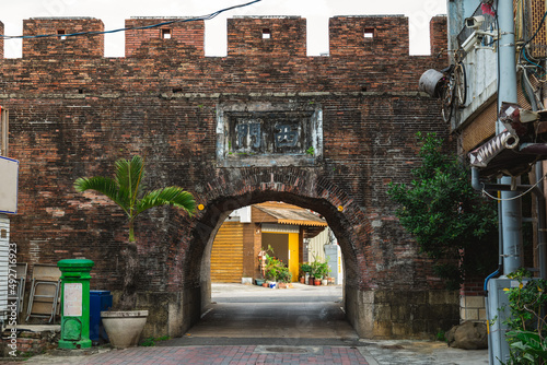 west gate of Hengchun old city at Pingtung city in Taiwan. Translation: west gate
