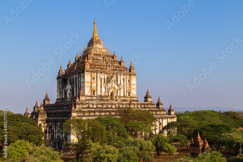 View of the ancient That Bin Nyu  Thatbinnyu  Temple in Bagan  Myanmar  Burma   on a sunny day.
