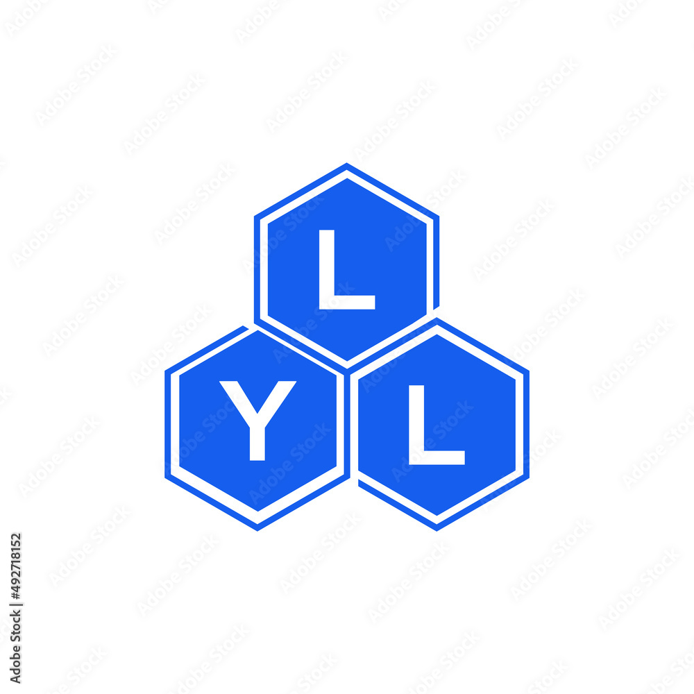 LYL letter logo design on White background. LYL creative initials letter logo concept. LYL letter design. LYL letter logo design on White background. LYL creative initials letter logo concept. LYL letter design.