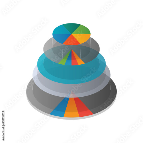 Circle diagram chart template