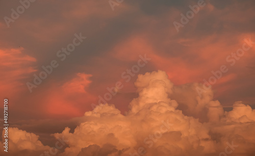 Wallpaper Mural Evening orange cloudy sky Torontodigital.ca