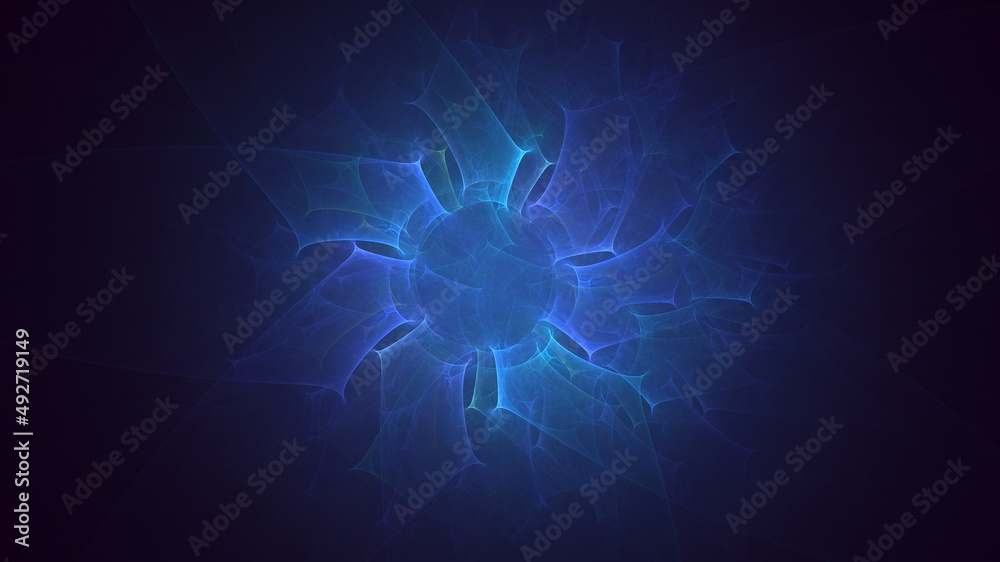 3D rendering abstract multicolor technology fractal light background 3D rendering abstract multicolor technology fractal light background