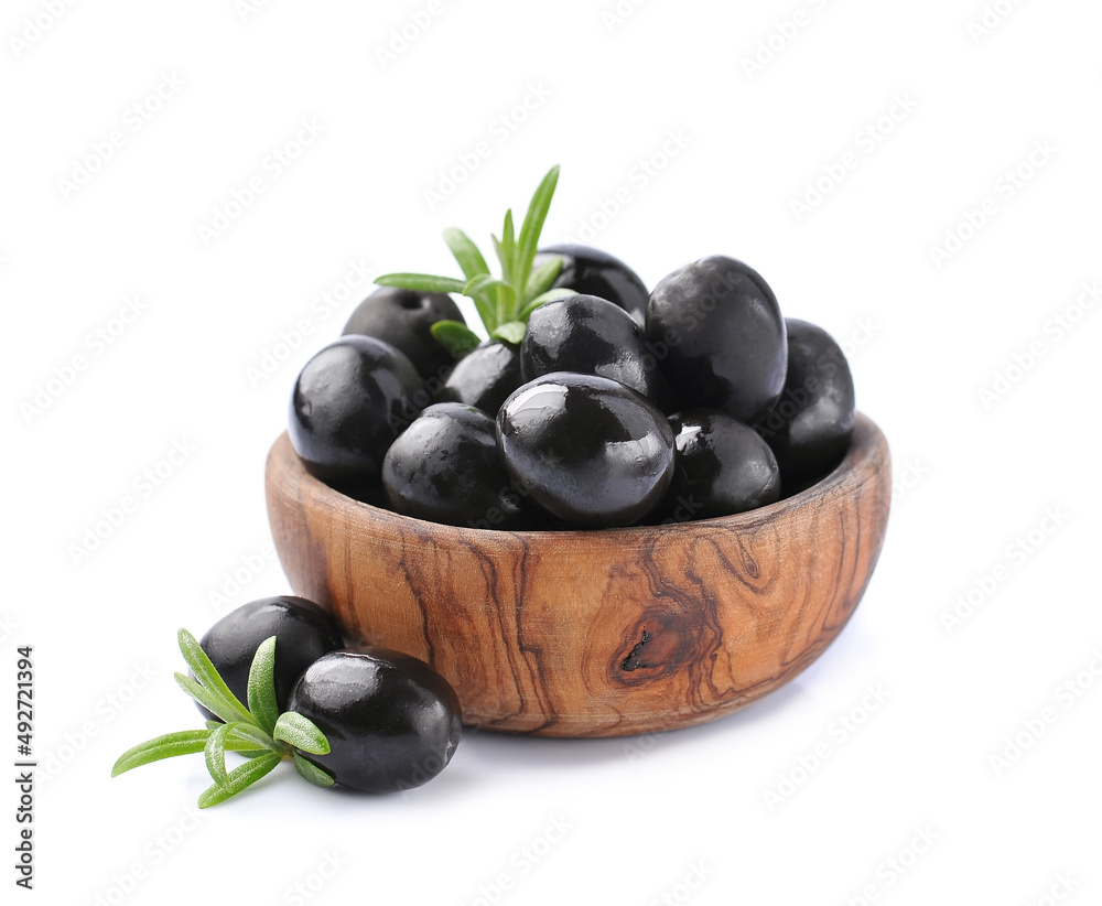 Sweet olives in wooden plate Sweet olives in wooden plate