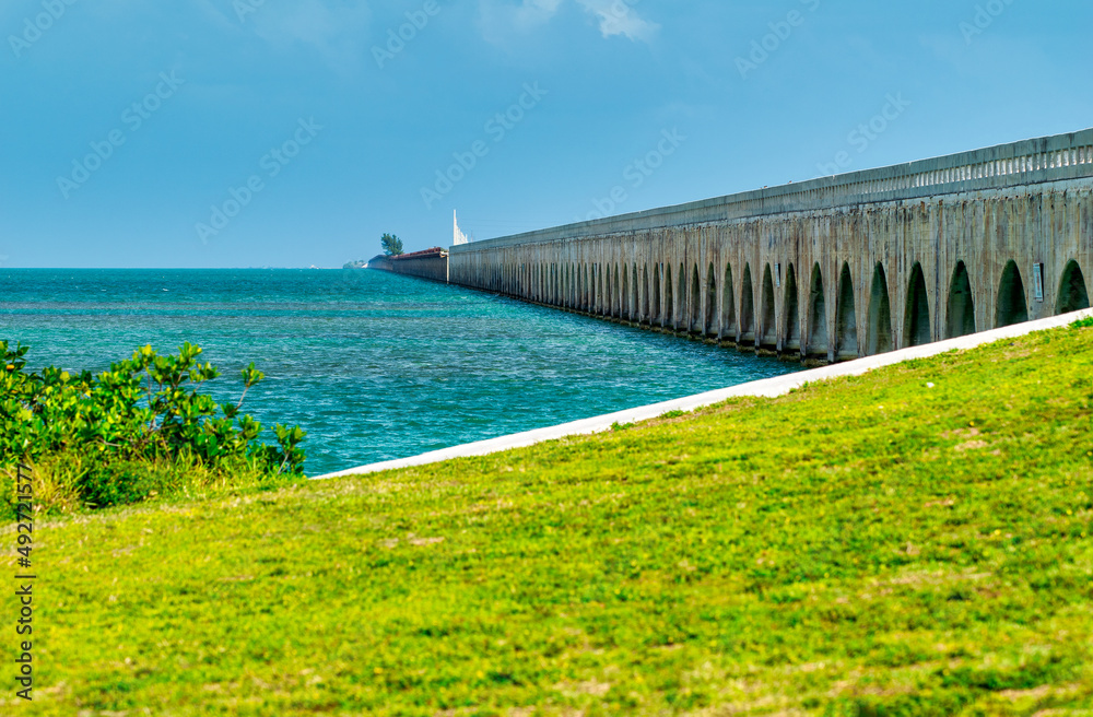Overseas Highway Bridge near Money Key Channel, Florida - USA Overseas Highway Bridge near Money Key Channel, Florida - USA
