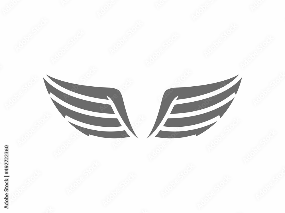 Wings icon design vector illustration Wings icon design vector illustration