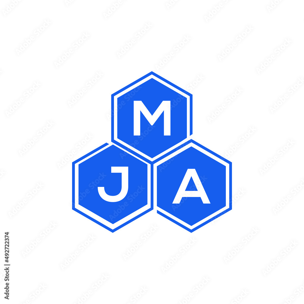MJA letter logo design on White background. MJA creative initials letter logo concept. MJA letter design. MJA letter logo design on White background. MJA creative initials letter logo concept. MJA letter design.