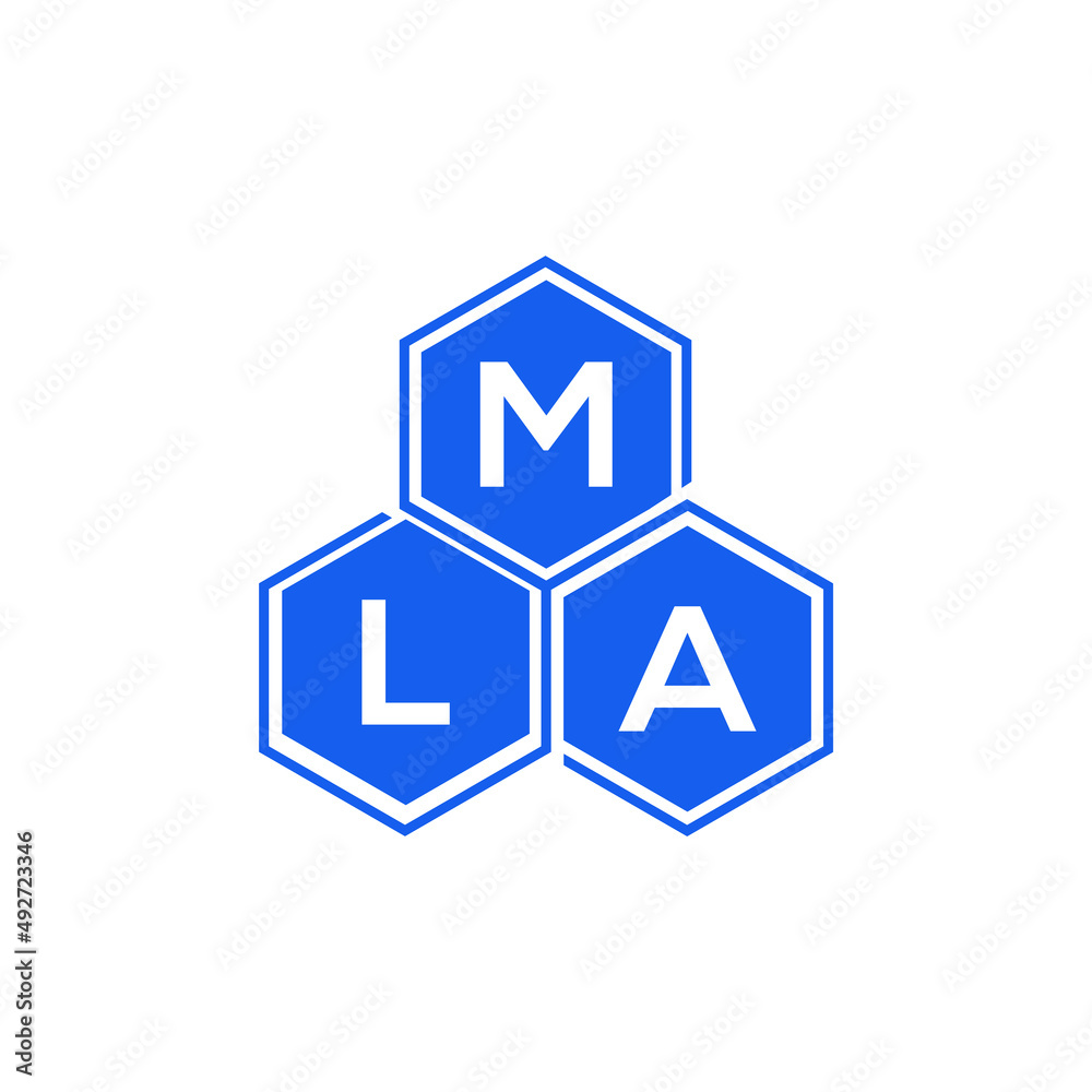 MLA letter logo design on White background. MLA creative initials letter logo concept. MLA letter design. MLA letter logo design on White background. MLA creative initials letter logo concept. MLA letter design.