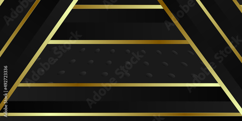 Modern black and gold background
