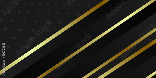 Modern black and gold background
