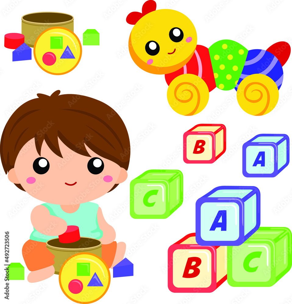 child playing with toys child playing with toys