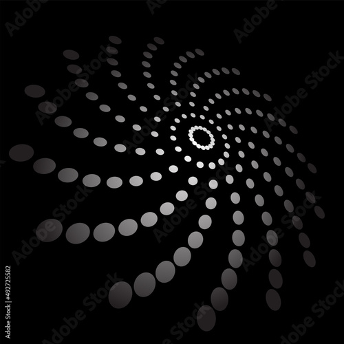 Abstract circular rotation ...