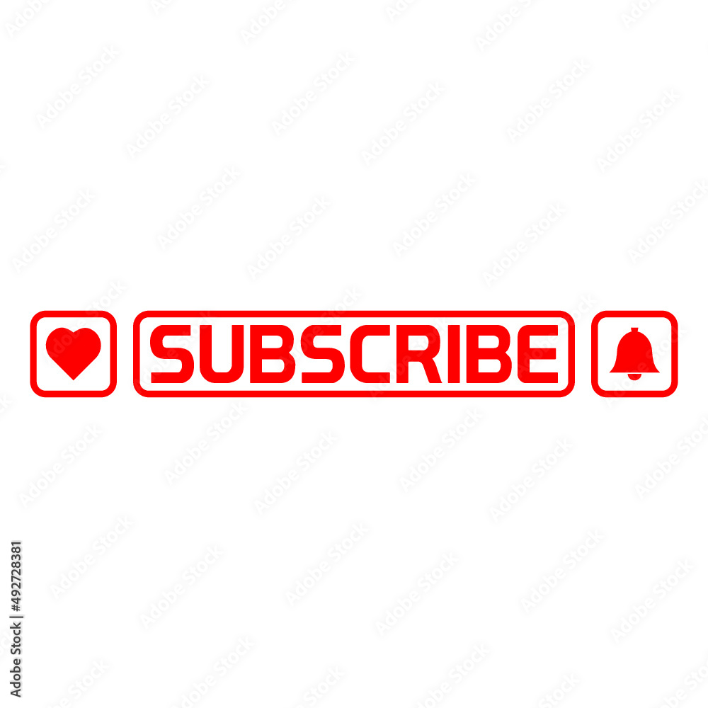 Subscribe icon symbol isolated on white background Subscribe icon symbol isolated on white background