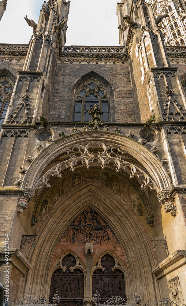 Ulm, Germany. Northeast Reformation portal  in Ulmer Münster, 1370