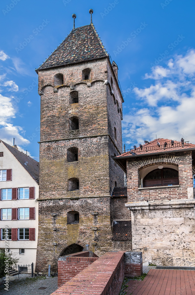 Ulm, Germany. Butcher's Tower (Metzgerturm), 1349