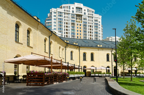 Restored Arsenalnaya Square in Kyiv photo