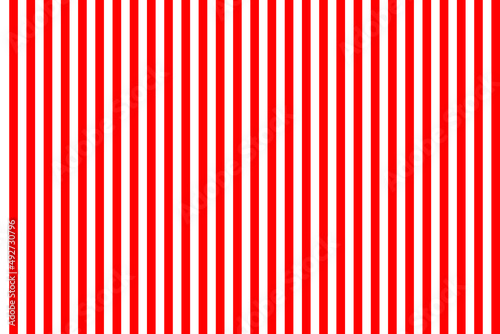 White red stripes. White red seamless pattern. Vertical stripes background. Bright line seamless texture. Backdrop for wall, gift, wallpaper and candy. Vector