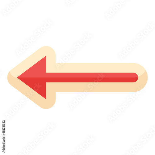 left flat icon