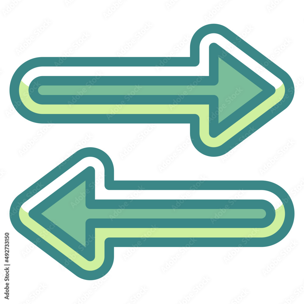 left right blue line icon left right blue line icon