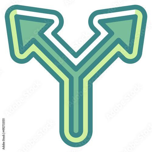 junction blue line icon