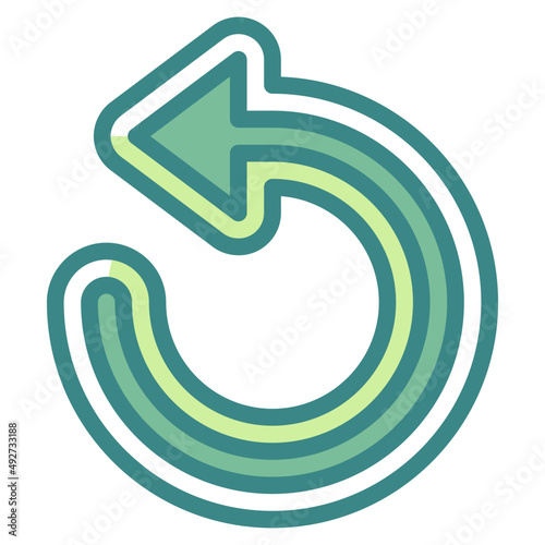 reload blue line icon