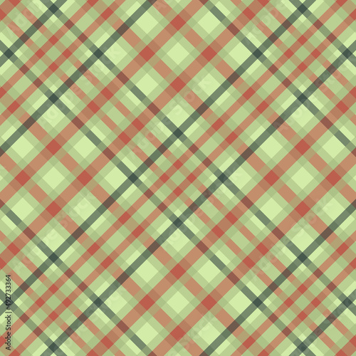 Wallpaper Mural Seamless tartan plaid pattern with texture and retro color. Torontodigital.ca