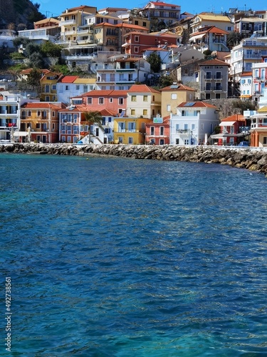 Fototapeta Naklejka Na Ścianę i Meble -  parga greece tourist resort by the sea