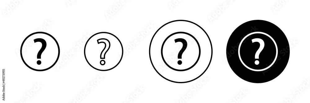 Question icons set. question mark sign and symbol Question icons set. question mark sign and symbol
