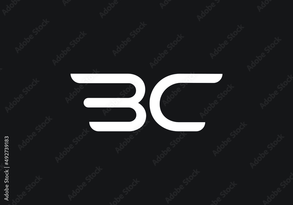 this is a creative letter BC logo design this is a creative letter BC logo design