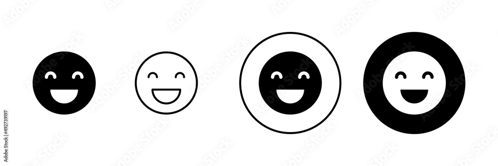 Smile icons set. smile emoticon icon. feedback sign and symbol Smile icons set. smile emoticon icon. feedback sign and symbol