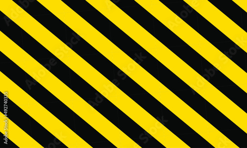 Black and yellow line as a warning symbol; Black and yellow diagonal lines can be used for the background.