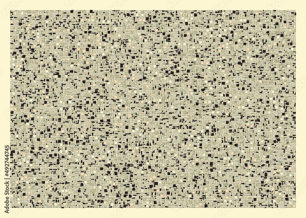 Fototapeta premium Offset Quads generative art background art illustration