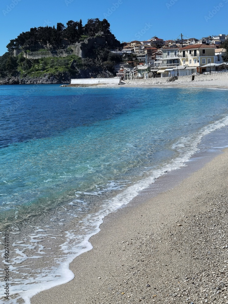 Obraz premium parga greece tourist resort by the sea