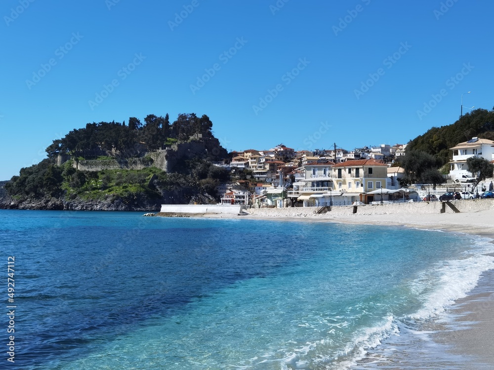 parga greece tourist resort by the sea