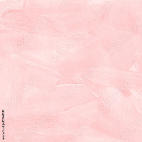 Pink pastel paint brush texture. Delicate background
