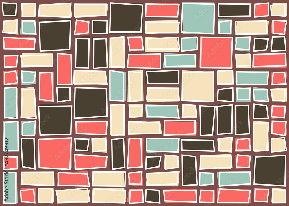 Offset Quads generative art background art illustration Offset Quads generative art background art illustration