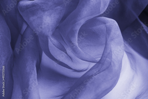 Minimalist purple fabric texture. Abstract very peri material wallpaper background.